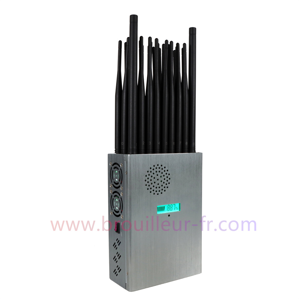 Signal bloquant le brouilleur portatif de signal de téléphone portable pour  2G 3G 4G 5G GPS