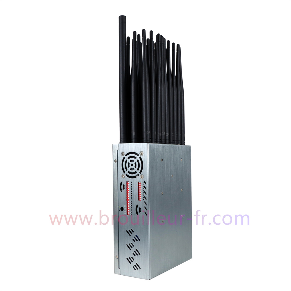 Brouilleur mobile de signal d'antennes de JAX-121A-16  2G/3G/4G/WIFI/GPS/LOJACK 16