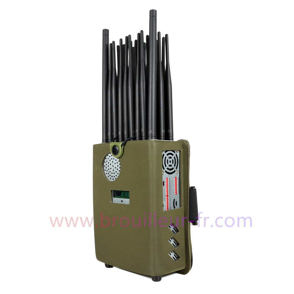 Brouilleur Portable 315/433 MHz Télécommande de voiture De 30 Mètres De  Rayon Avec 2 Antennes 